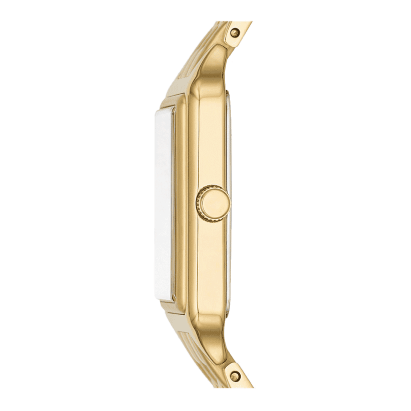 Fossil Raquel Three Hand Date White Dial Gold Steel Strap Watch For Women - ES5220 Buy Now By Fossil