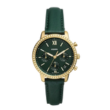 Fossil Neutra Chronograph Green Dial Green Leather Strap Watch for Women - ES5239 Buy Now By Fossil