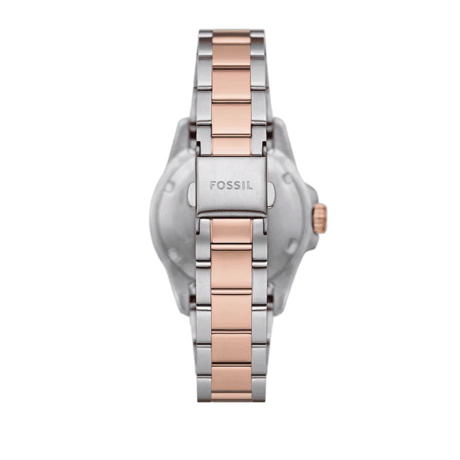 Fossil Blue Dive Three Hand Gray Dial Two Tone Steel Strap Watch For Women - ES5348 Buy Now By Fossil