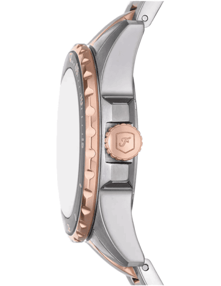 Fossil Blue Dive Three Hand Gray Dial Two Tone Steel Strap Watch For Women - ES5348 Buy Now By Fossil
