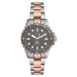 Fossil Blue Dive Three Hand Gray Dial Two Tone Steel Strap Watch For Women - ES5348 Buy Now By Fossil