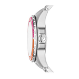 Fossil Blue Dive Analog Pink Dial Silver Steel Strap Watch For Women - ES5351 Buy Now By Fossil