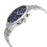 Fossil Forrester Chronograph Blue Dial Silver Steel Strap Watch for Men - FS5605 Buy Now By Fossil