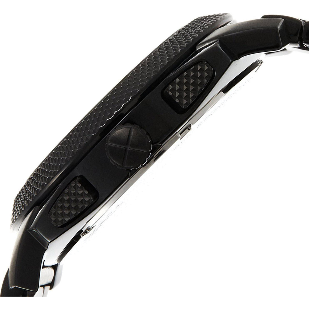 Fossil Machine Chronograph Black Dial Black Steel Strap Watch for Men - FS4552 Buy Now By Fossil