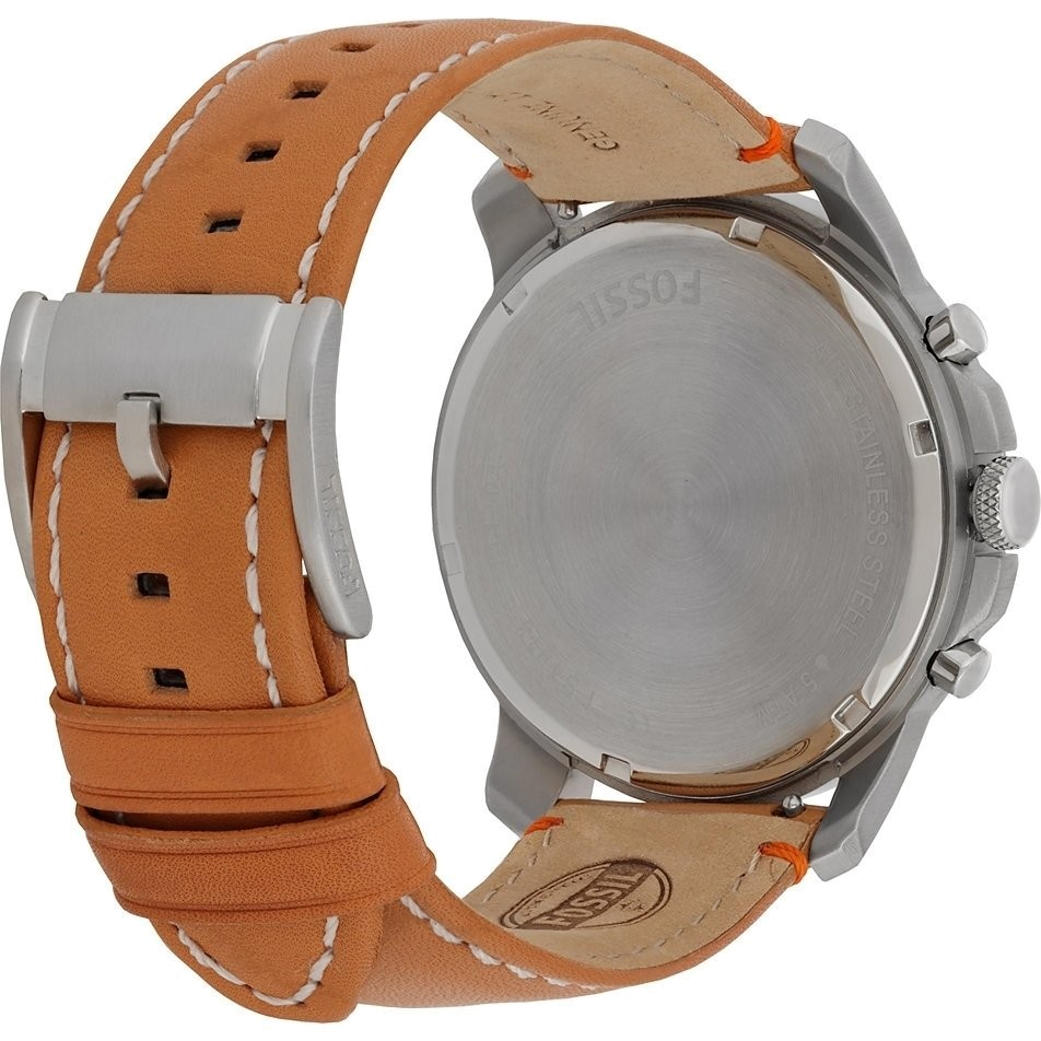 Fossil Grant Chronograph Green Dial Brown Leather Strap Watch for Men - FS4918 Buy Now By Fossil