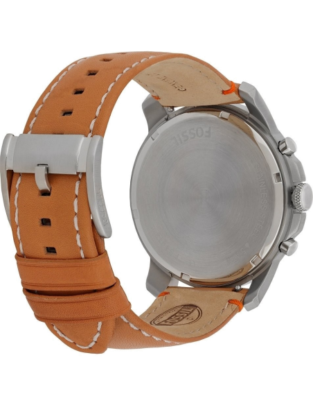 Fossil Grant Chronograph White Dial Brown Leather Strap Watch for Men - FS5060 Buy Now By Fossil