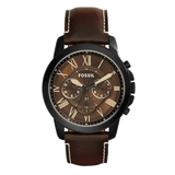 Fossil Grant Chronograph Brown Dial Brown Leather Strap Watch for Men - FS5088 Buy Now By Fossil