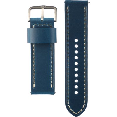 Fossil Machine Chronograph Blue Dial Blue Leather Strap Watch for Men - FS5262 Buy Now By Fossil