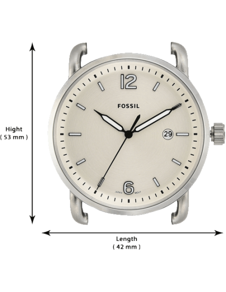 Fossil The Commuter White Dial Brown Leather Strap Watch for Men - FS5275 Buy Now By Fossil