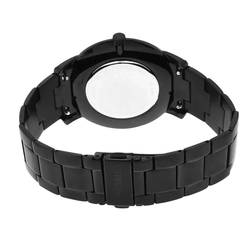 Fossil The Minimalist Black Dial Black Steel Strap Watch for Men - FS5308 Buy Now By Fossil
