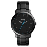 Fossil The Minimalist Black Dial Black Steel Strap Watch for Men - FS5308 Buy Now By Fossil