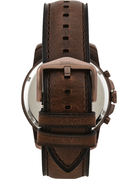 Fossil Grant Chronograph White Dial Brown Leather Strap Watch for Men - FS5344 Buy Now By Fossil