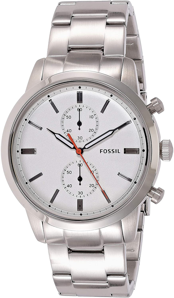 Fossil Townsman White Dial Silver Steel Strap Watch for Men - FS5346 Buy Now By Fossil