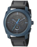 Fossil Machine Chronograph Black Dial Black Leather Strap Watch for Men - FS5361 Buy Now By Fossil