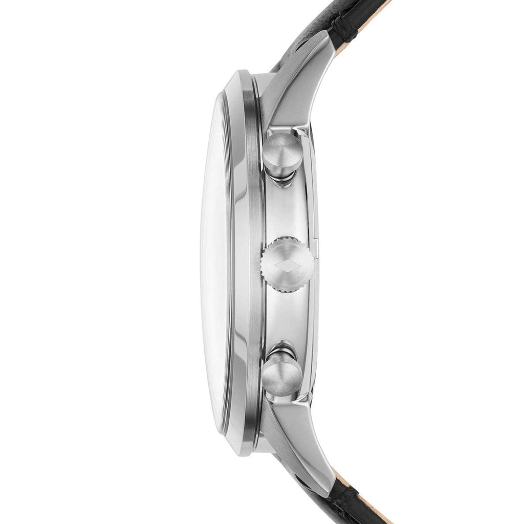 Fossil Townsman Multifunction Black Dial Black Leather Strap Watch for Men - FS5396 Buy Now By Fossil