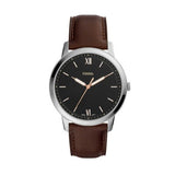 Fossil The Minimalist 3H Black Dial Brown Leather Strap Watch for Men - FS5464 Buy Now By Fossil