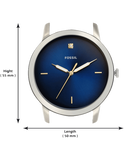 Fossil The Minimalist 3H Blue Dial Brown Leather Strap Watch for Men - FS5499 Buy Now By Fossil