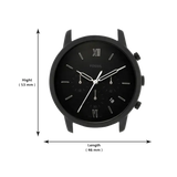 Fossil Neutra Chronograph Black Dial Black Leather Strap Watch for Men - FS5503 Buy Now By Fossil