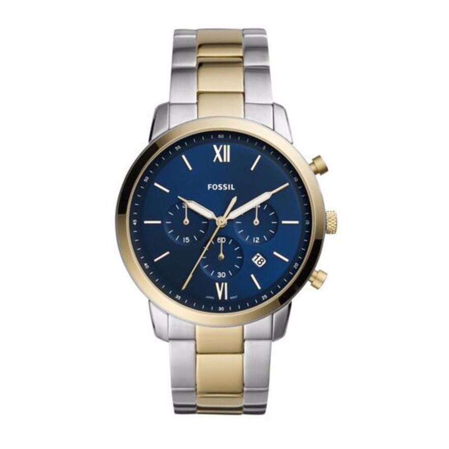 Fossil Neutra Chronograph Blue Dial Two Tone Steel Strap Watch for Men - FS5706 Buy Now By Fossil