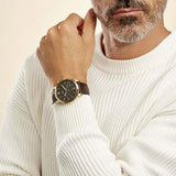 Fossil Neutra Chronograph Brown Dial Brown Leather Strap Watch for Men - FS5763 Buy Now By Fossil