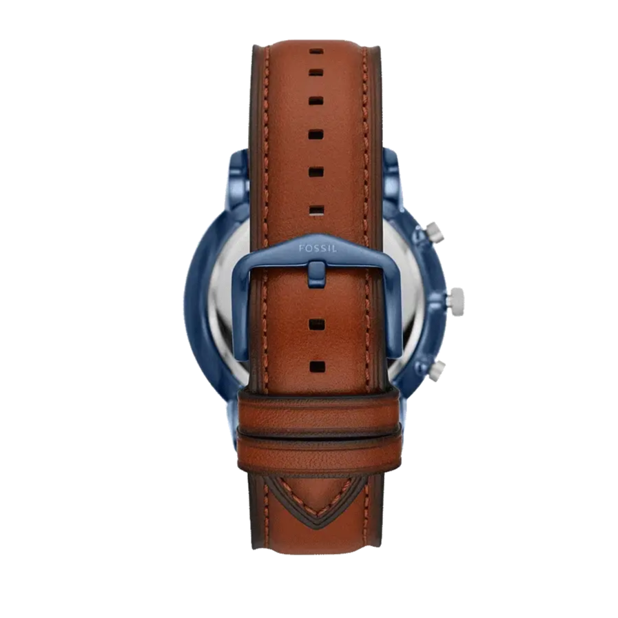 Fossil Neutra Chronograph Blue Dial Brown Leather Strap Watch for Men - FS5791 Buy Now By Fossil