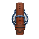 Fossil Neutra Chronograph Blue Dial Brown Leather Strap Watch for Men - FS5791 Buy Now By Fossil