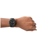 Fossil Pilot Chronograph Black Dial Black Steel Strap Watch for Men - FS5811 Buy Now By Fossil