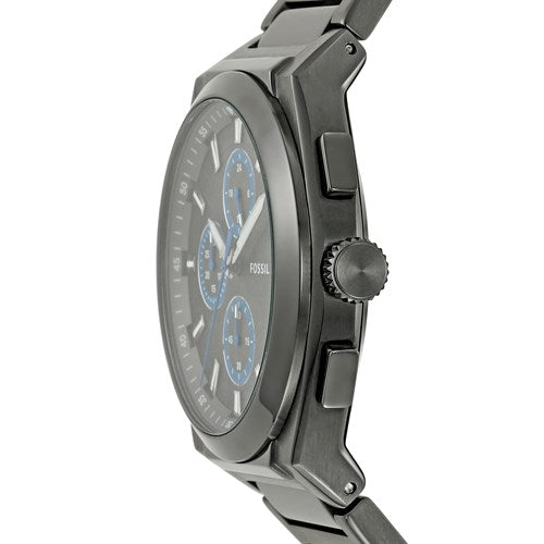 Fossil Everett Chronograph Grey Dial Grey Steel Strap Watch for Men - FS5830 Buy Now By Fossil