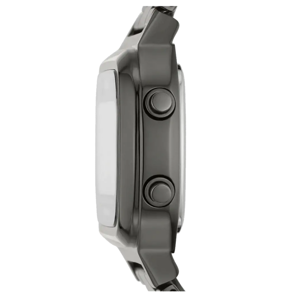 Fossil Retro Digital Black Dial Black Steel Strap Watch for Men - FS5846 Buy Now By Fossil