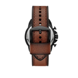 Fossil Bronson Chronograph Black Dial Brown Leather Strap Watch for Men - FS5856 Buy Now By Fossil