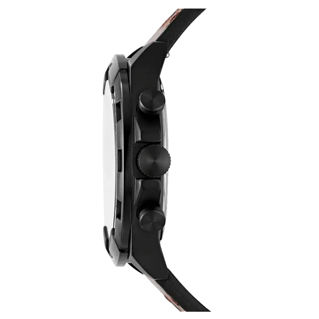 Fossil Bronson Chronograph Black Dial Brown Leather Strap Watch for Men - FS5856 Buy Now By Fossil