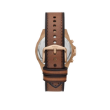 Fossil Garrett Chronograph Brown Dial Brown Leather Strap Watch for Men - FS5867 Buy Now By Fossil