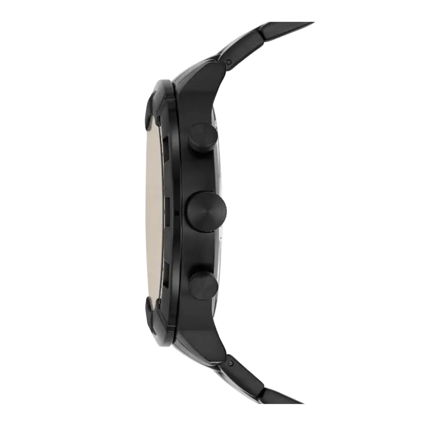 Fossil Bronson Chronograph Black Dial Black Steel Strap Watch for Men - FS5876 Buy Now By Fossil