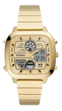 Fossil Retro Analog-Digital Gold Dial Gold Steel Strap Watch for Men - FS5889 Buy Now By Fossil