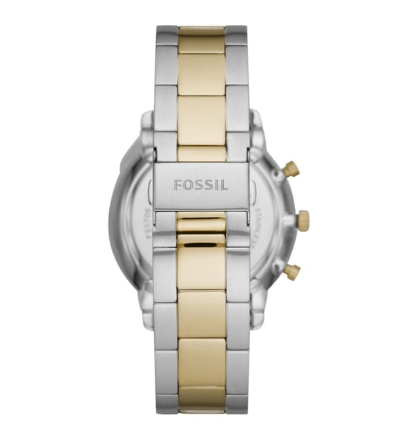 Fossil Neutra Moonphase Multifunction Black Dial Two Tone Steel Strap Watch for Men - FS5906 Buy Now By Fossil