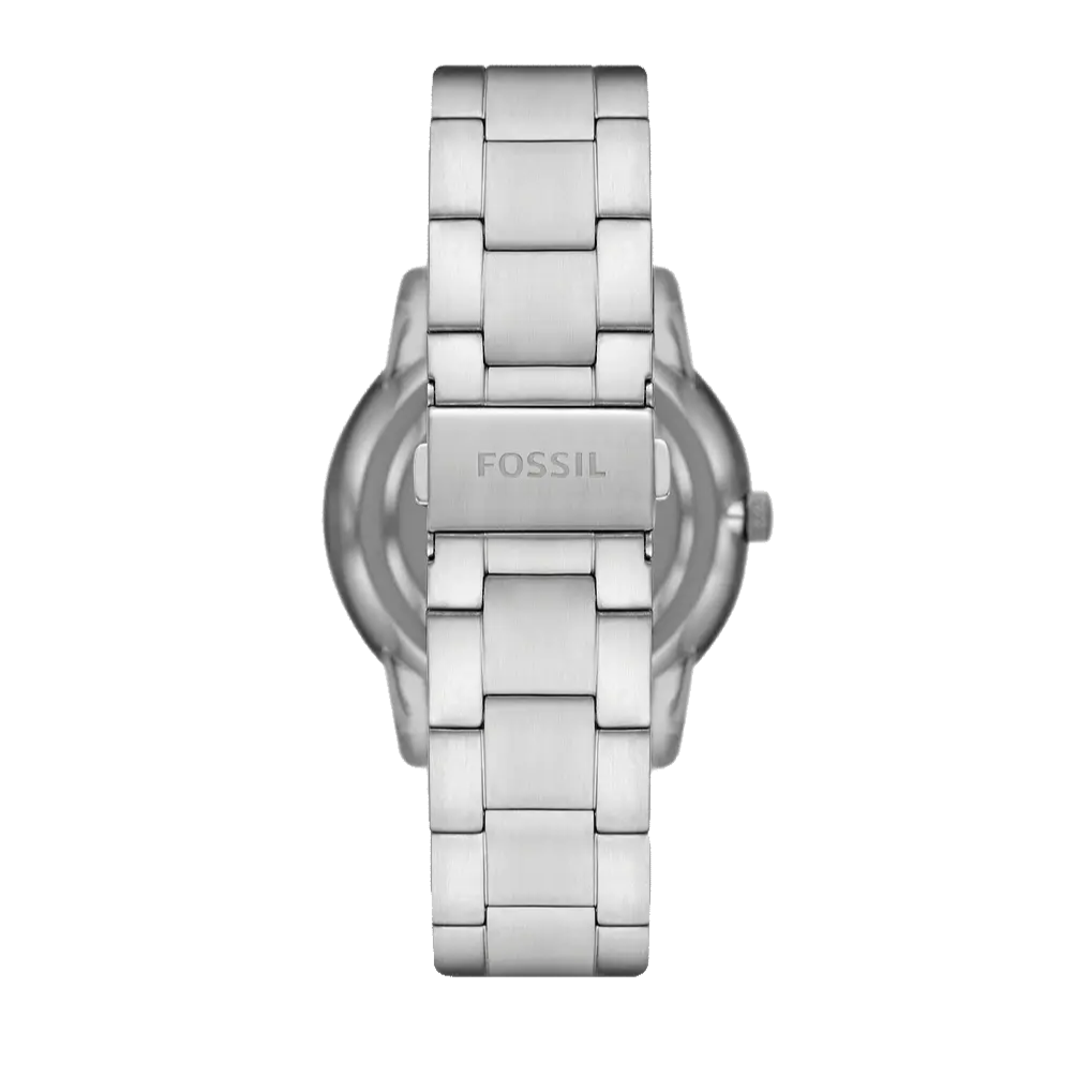 Fossil Neutra Minimalist Moonphase Blue Dial Silver Steel Strap Watch for Men - FS5907 Buy Now By Fossil