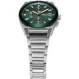Fossil Everett Chronograph Green Dial Silver Steel Strap Watch for Men - FS5964 Buy Now By Fossil