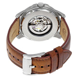 Fossil Grant Automatic Beige Skeleton Dial Brown Leather Strap Watch for Men - ME3099 Buy Now By Fossil