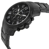 Fossil Grant Chronograph Black Dial Black Steel Strap Watch for Men - FS4832 Buy Now By Fossil