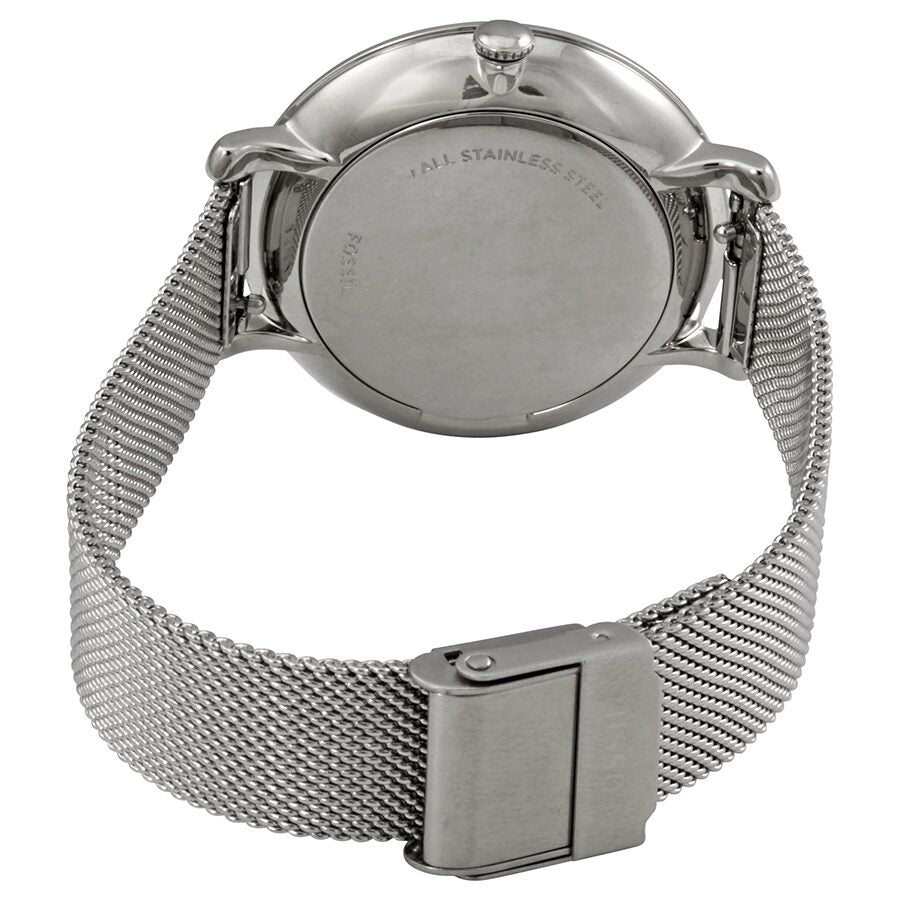 Fossil Jacqueline Mother of Pearl Blue Dial Silver Mesh Strap Watch for Women - ES4322 Buy Now By Fossil