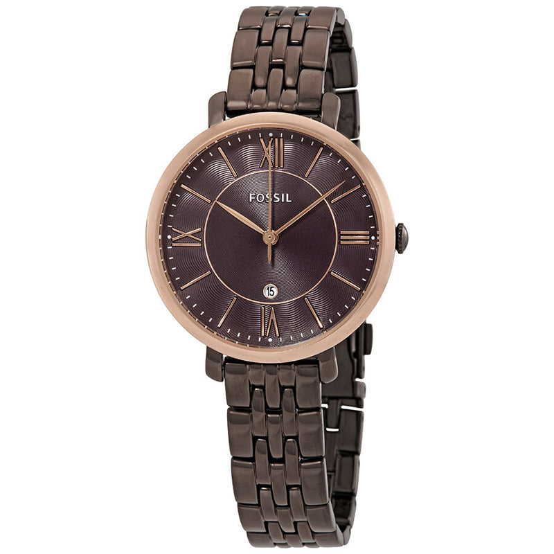 Fossil Jacqueline Brown Dial Brown Steel Strap Watch for Women - ES4275 Buy Now By Fossil