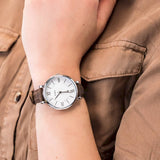 Fossil Jacqueline White Dial Brown Leather Strap Watch for Women - ES3708 Buy Now By Fossil