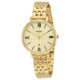 Fossil Jacqueline White Dial Gold Steel Strap Watch for Women - ES3434 Buy Now By Fossil