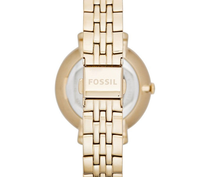 Fossil Jacqueline White Dial Gold Steel Strap Watch for Women - ES3434 Buy Now By Fossil