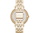 Fossil Jacqueline White Dial Gold Steel Strap Watch for Women - ES3434 Buy Now By Fossil