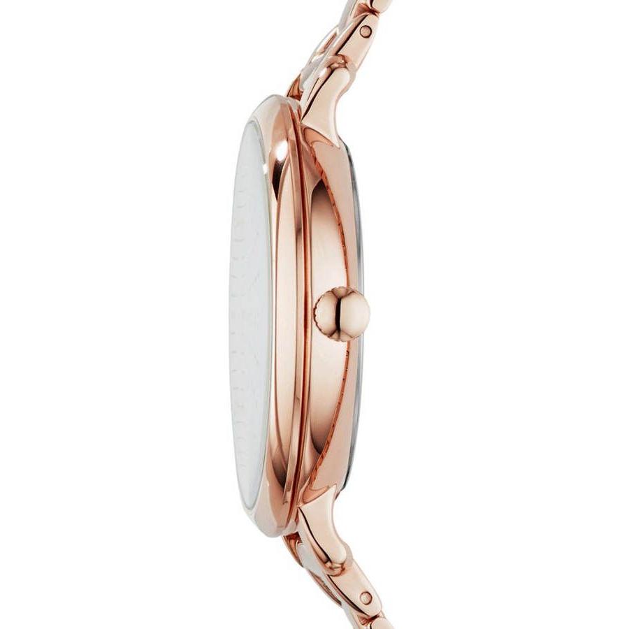 Fossil Jacqueline Rose Gold Dial Rose Gold Steel Strap Watch for Women - ES3665 Buy Now By Fossil