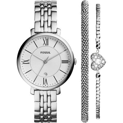 Fossil Jacqueline White Dial Silver Steel Strap Watch for Women - ES3920 Buy Now By Fossil