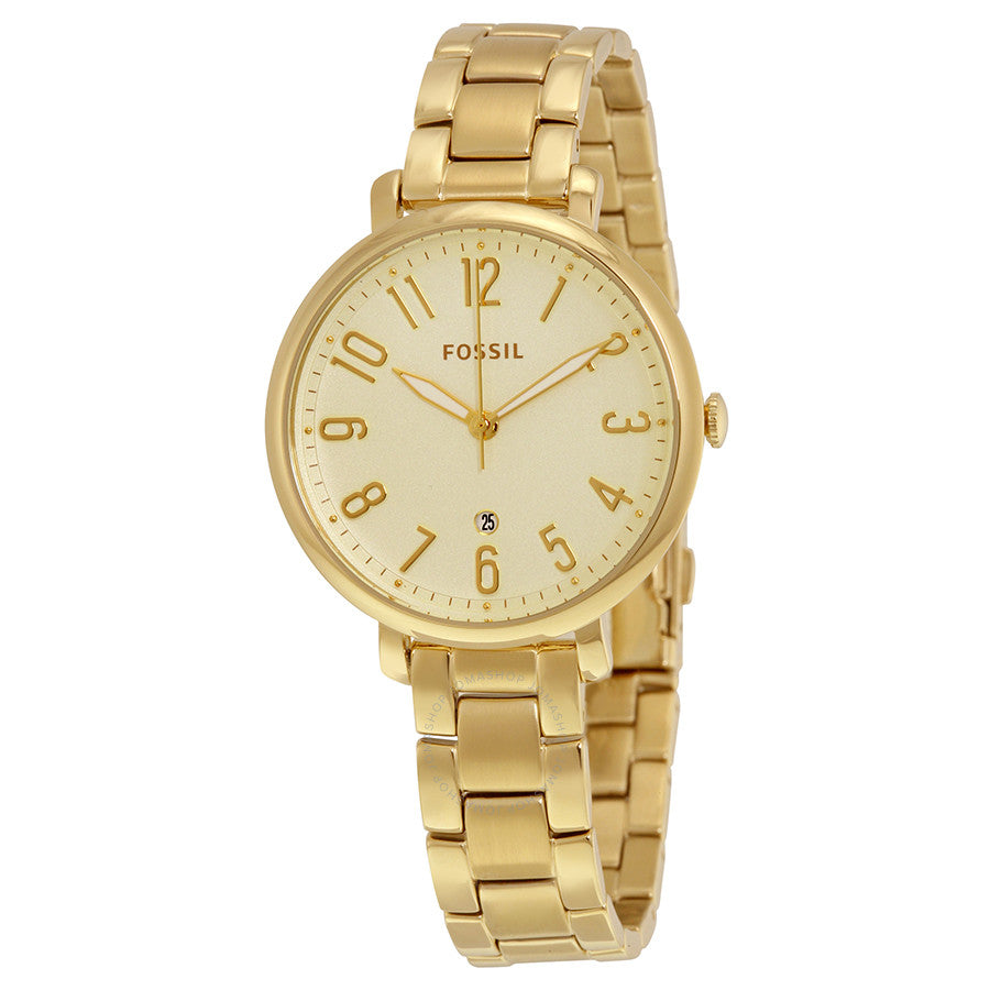 Fossil Jacqueline Gold Dial Gold Steel Strap Watch for Women - ES3971 Buy Now By Fossil