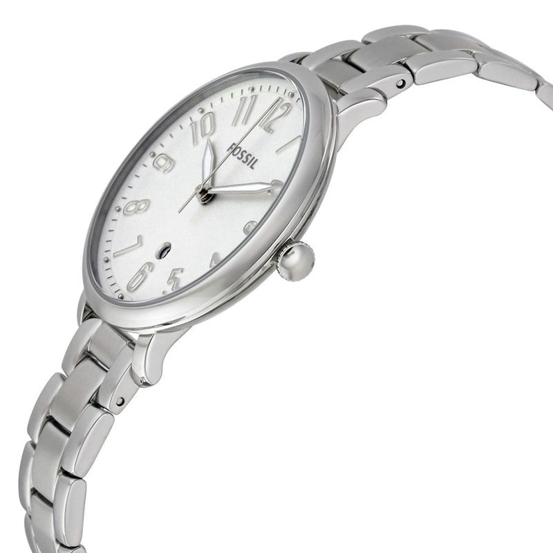 Fossil Jacqueline White Dial Silver Steel Strap Watch for Women - ES3969 Buy Now By Fossil