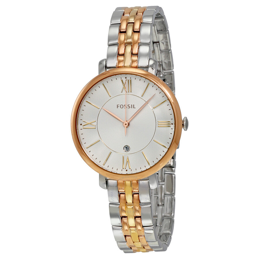 Fossil Jacqueline White Dial Two Tone Steel Strap Watch for Women - ES3844 Buy Now By Fossil